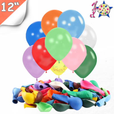 Pastel 12" Balon HBK Karışık