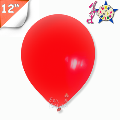 Pastel 12" Balon HBK Kırmızı