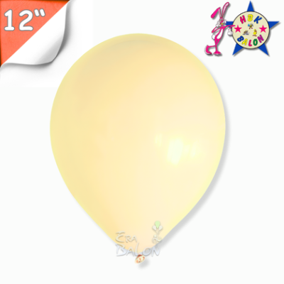 Pastel 12" Balon Hbk Krem