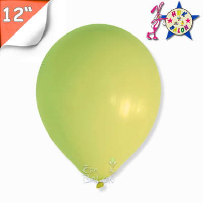 Pastel 12" Balon Hbk Limon Yeşili