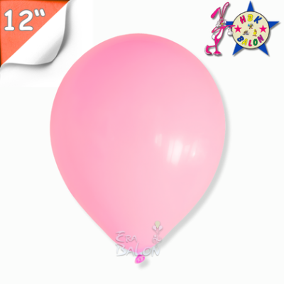 Pastel 12" Balon HBK Pembe