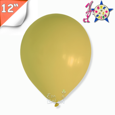 Pastel 12" Balon Hbk Zeytin Yeşili