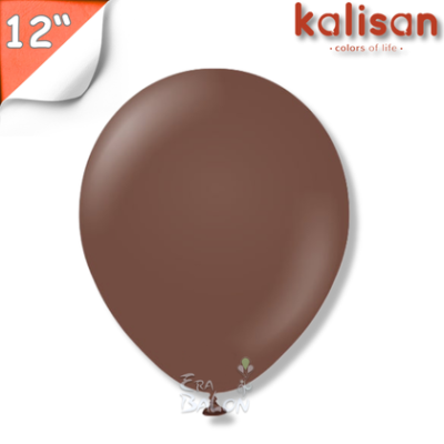 Pastel 12" Balon Kalisan Çikolata Kahve (Chocolate)