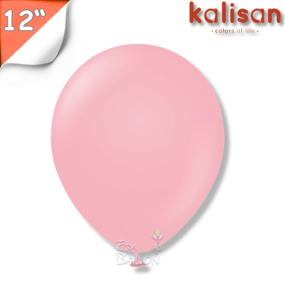 Pastel 12" Balon Kalisan Doğal Pembe (Flamingo Pink)