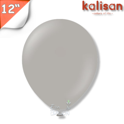 Pastel 12" Balon Kalisan Gri (Grey)