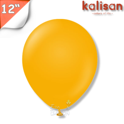 Pastel 12" Balon Kalisan Hardal (Amber)