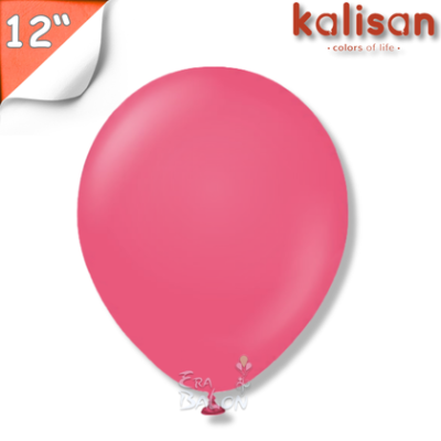 Pastel 12" Balon Kalisan Koyu Pembe (Fuchsia)