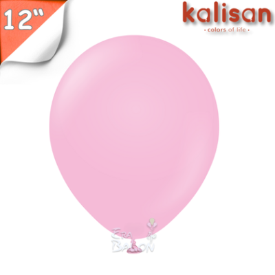 Pastel 12" Balon Kalisan Şeker Pembe (Candy Pink)
