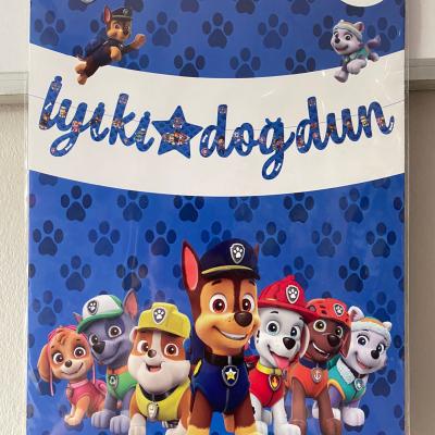 Paw Patrol İyi Ki Doğdun Kaligrafi Banner