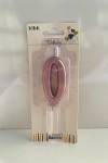 Pembe Klasik 0 Rakam Mum 6.5 cm