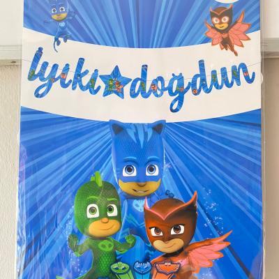 Pijamaskeli İyi Ki Doğdun Kaligrafi Banner