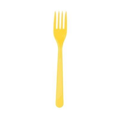 Plastik Çatal Sarı 25 li