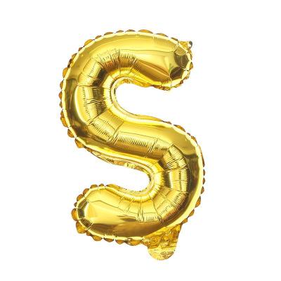 S Harf Folyo Balon GOLD 40inc
