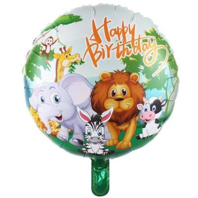 Safari Folyo Yuvarlak Balon 18inc
