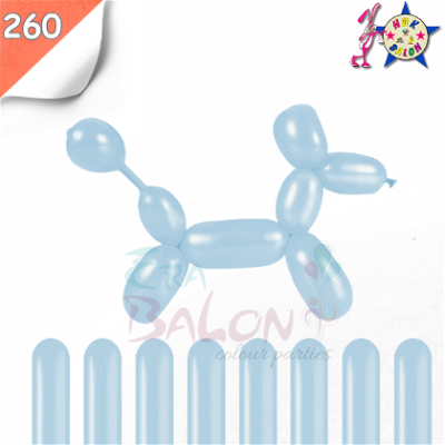 Sosis Balon 260'lık Hbk Açık MAvi