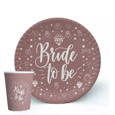 TABAK BARDAK BRIDE TO BE BAKIR 8 Lİ