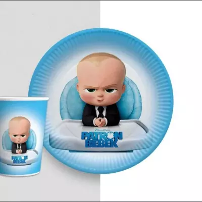 TABAK BARDAK PATRON BEBEK 8 Lİ