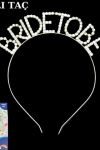 Taşlı Taç Bride to Be Gold