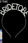 Taşlı Taç Bride to Be Gümüş
