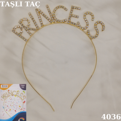 Taşlı Taç Prıncess Gold