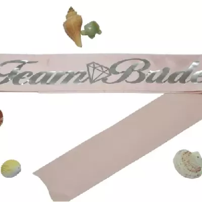 Team Bride Kuşak Pembe Gümüş