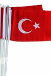 TÜRK BAYRAĞI PLASTİK SOPALI 30x45