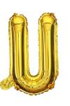 U Harf Folyo Balon GOLD 16inc