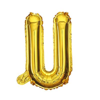 U Harf Folyo Balon GOLD 34inc