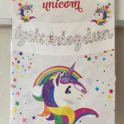 Unicorn İyi Ki Doğdun Kaligrafi Banner