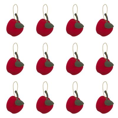 Yılbaşı Ağaç Süsü Elma 3 Cm 12'li 3 PAKET