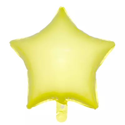 Yıldız Makaron Sarı Folyo Balon 18 inç