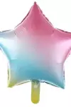 Yıldız Parlak Gökkuşağı Folyo Balon 18 inç