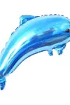 Yunus Balığı Mavi Folyo Balon