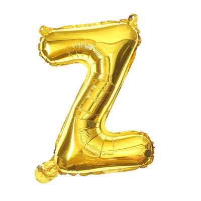 Z Harf Folyo Balon GOLD 34inc